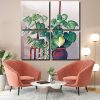 Philodendron Plant panels paint by numbers