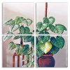 Philodendron Plant panels paint by numbers