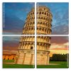 Leaning Tower Pisa panels paint by numbers