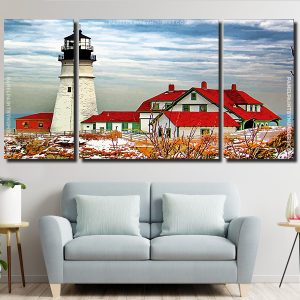 Portland Head Light panels paint by numbers