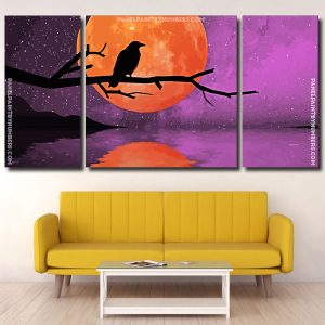 Raven Moonlight panels paint by numbers