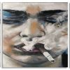 Sad Woman Smoking Panels paint by numbers