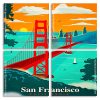 San Francisco California panels paint by numbers