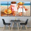 Sisters In The Beach Panels paint by numbers