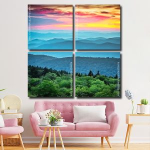 Virginia Blue Ridge Mountains panel paint by numbers