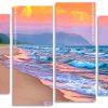 Sunset Beachside panels paint by numbers