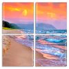 Sunset Beachside panels paint by numbers