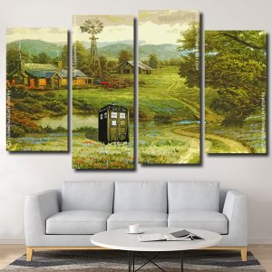 Tardis Nature Scenery Panels paint by numbers