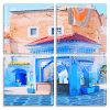 The Blue City Morocco panels paint by numbers