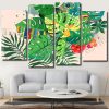 Tropical Leaves panels paint by numbers