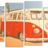 Vintage VW Bus Branden panels paint by numbers