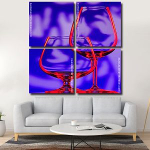 Wine Glass panels paint by numbers