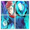 Aesthetic Jujutsu Kaisen Anime panels paint by numbers