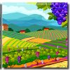 Aesthetic Grapes Landscape panels paint by numbers