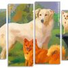 Dogs by Charles Burton Barber panels paint by numbers