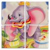 Dumbo Elephant panel paint by numbers