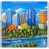 Edmonton Skyline panels paint by numbers