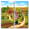 farm landscapes panels paint by numbers