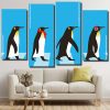 Penguins Walking panels paint by numbers