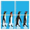 Penguins Walking panels paint by numbers