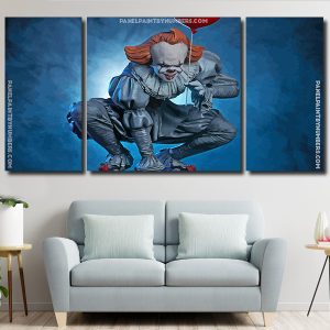 Pennywise It Horror Movie panels paint by numbers paint by numbers