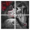 Sugar Skull kissing Skeleton panels paint by numbers