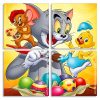 Tom And Jerry Cartoon panels paint by numbers