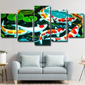 Wonderful Koi Fish Panels paint by numbers