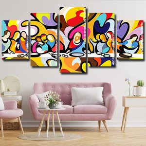 Abstract Last Supper Panels paint by numbers