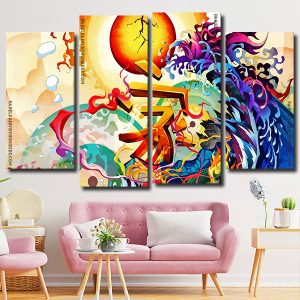 Abstract Art Panels paint by numbers