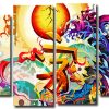 Abstract Art Panels paint by numbers