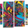 Abstract Colorful Head Panels paint by numbers