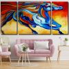 Abstract Colorful Horse Panels paint by numbers