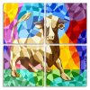 Abstract Cubism Bull Panels paint by numbers