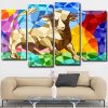 Abstract Cubism Bull panels paint by numbers