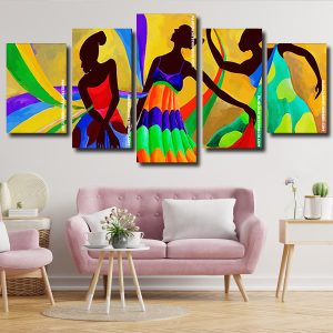 Abstract Dancers Panels paint by numbers