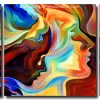 Abstract Faces panels paint by numbers