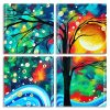 Abstract Landscape Panels paint by numbers