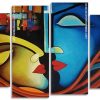 Abstract Lovers Panels paint by numbers