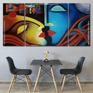 Abstract Lovers Panel paint by numbers