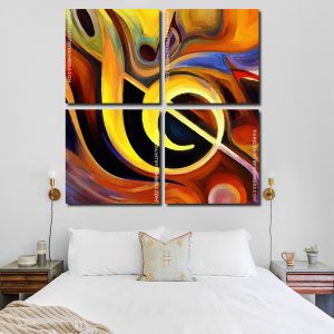 Abstract Music Note Panel Paint By Numbers