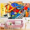 Abstract Musical Instruments Panels paint by numbers