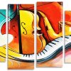 Abstract Musical Instruments Panels paint by numbers