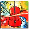 Abstract Musical Instruments panels paint by numbers