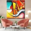 Abstract Musical Instruments Panels paint by numbers