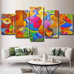 Abstract Musicians Panels paint by numbers