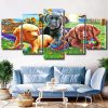 Aesthetic Cute Dogs panels paint by numbers