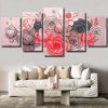 Aesthetic Flower panels paint by numbers