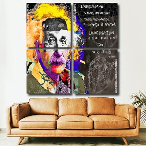 Albert Einstein panels paint by numbers