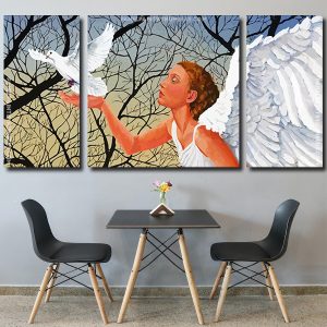 Angel And Dove Panels paint by numbers